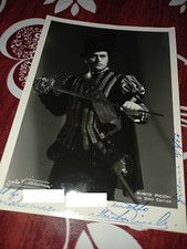 MIRTO PICCHI foto con dedica e autografo 1954 in DON CARLOS Verdi foto VILLANI 