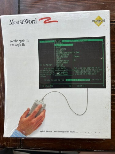 Mouse word per apple iic - word,