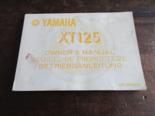 Yamaha xt125 1981 - yamaha,