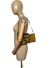 Borsa vintage John Galliano SS2001 marrone gazzetta spagnola