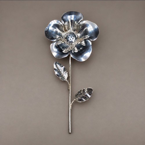 Salière fleur argent 800 - en,