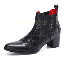 Stivaletti uomo moda punta a