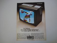 advertising Pubblicità 1976 TELEVISORE SELECO 22 POLLICI