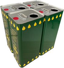 Lattine Rettangolari Vuote 5 Litri per Olio Extravergine Doppio Tappo Ermetico V