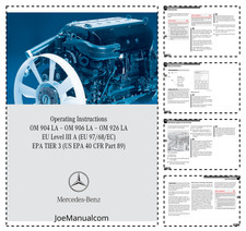 Mercedes OM 904LA OM 906LA OM 926LA Motori Manuale Funzionamento PDF