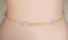 Cintura donna strass oro