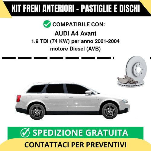 Kit freni anteriori pastiglie - freni, (pastiglie