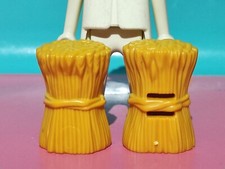 PLAYMOBIL X2 ROTOLI FARDOS FIENO FATTORIA PAGLIA ERBA ALPACA ALPACA CONTADINO...