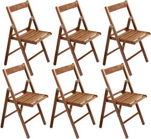Sedie pieghevoli legno - 6,