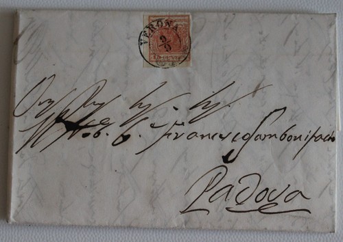1852 lombardo veneto lettera - 1852, lombardo-veneto