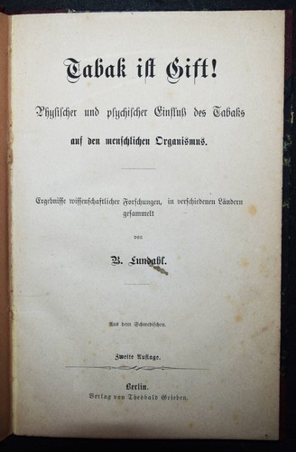 Lundahl tabacco è veleno - tabacco,