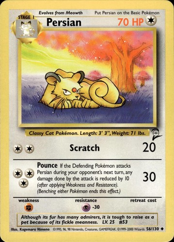 Pokemon set base persiano - pokemon,