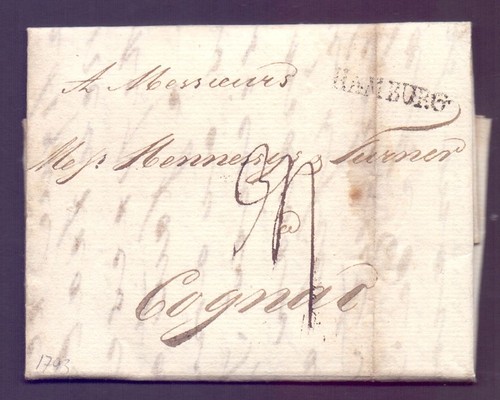 Vorphila lettera 1793 con