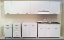 MOBILE CUCINA SOTTOLAVELLO PENSILE BASE COLORE BIANCO MABELONLINE