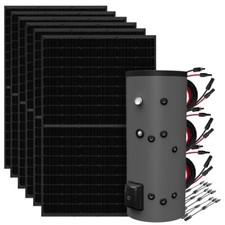 Impianto Solare 2,7kWp Full Black + 300L Fothermo Boiler per trattamento acqua calda sanitaria