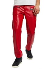 Pantalone biker uomo pelle
