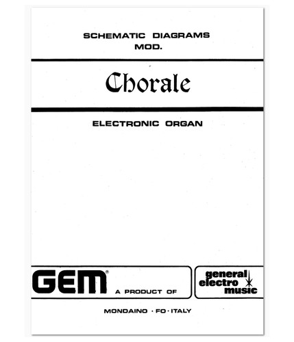 Gem chorale service manual - chorale,