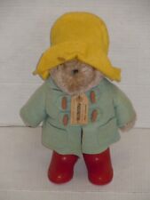 VINTAGE EDEN PADDINGTON BEAR PELUCHE GIOCATTOLO CON CARTELLINO DA APPENDERE STIVALI ROSSI