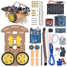 Kit telaio auto robot intelligente tracciamento evitamento modulo ultrasuoni per kit Arduino