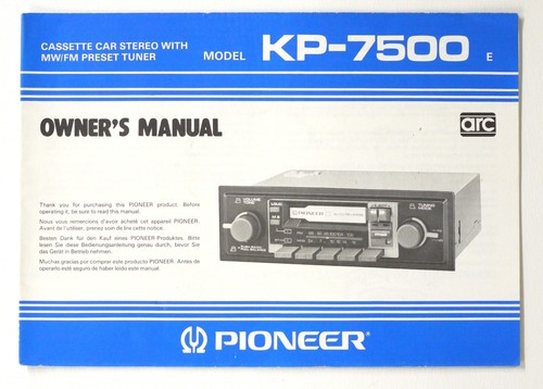 Originale pioneer 7500 car - originale,
