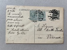 Intero postale annullo - q),