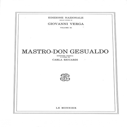 Giovanni verga mastro don - -,