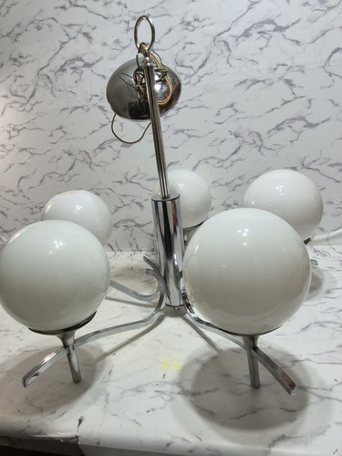 Lampadario mcm cromo - lampadario,