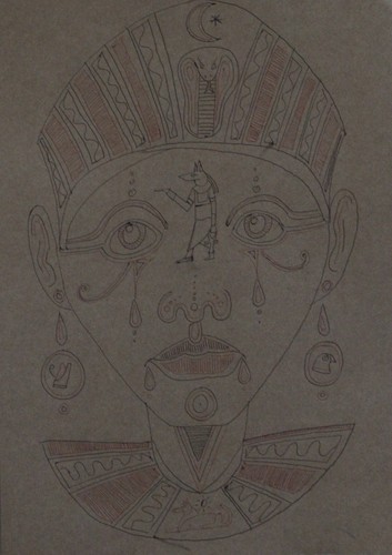 Antico disegno inchiostro - antico, a