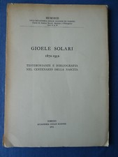 GIOELE SOLARI-TESTIMONIANZE E