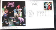 DISCO MUSIC SATURDAY NIGHT FEVER anni 70 DECENNIO 1999 MYSTIC CACHET FDC UNAD