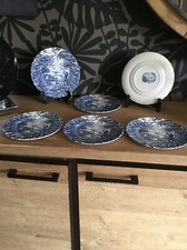 6 assiettes anciennes à