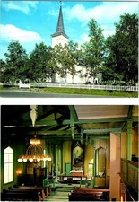Cartoline religione 2~4X6 Innbygda, Norvegia TRYSIL KIRKE & CHURCH INTERIOR
