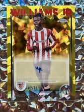 Topps Chrome Athletic Club Bilbao Nico Williams Sapphire Gold Auto Signature /75