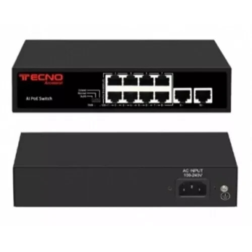 Switch rete poe porte 100 - 8, 10/100