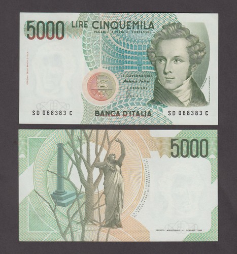 Italy 111c 000 5 - 5,000, 5.000