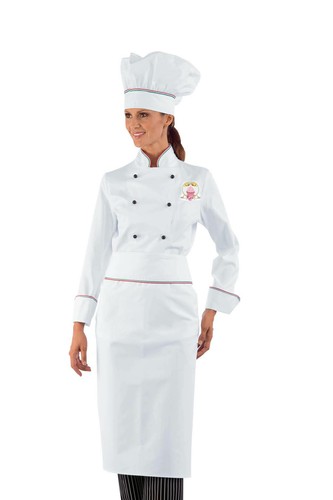 Giacca cuoco donna lady italy - giacca,