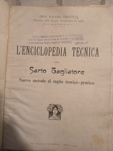 Sartoria napoli anno 1922 - napoli,