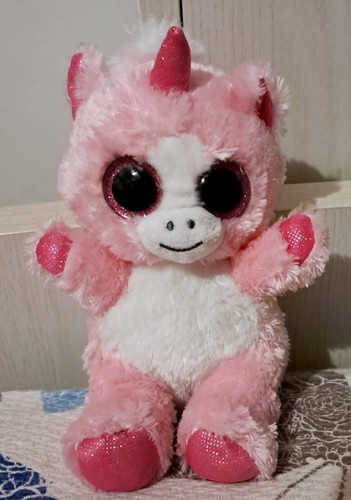 Peluche pupazzo unicorno rosa
