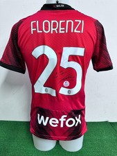 MAGLIA MILAN REPLICA FLORENZI AUTOGRAFATA NO MATCH WORN SHIRT CAMISETA COA