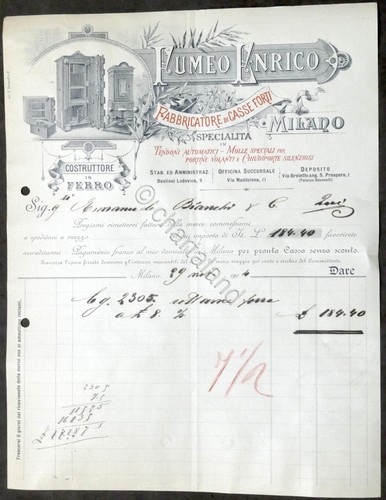 Pubblicità fattura fumeo - fattura,