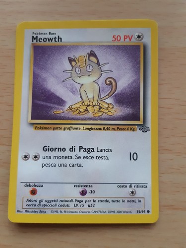 Meowth carta pokémon - carta,