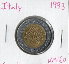Coin Italy 500 Lire 1993
