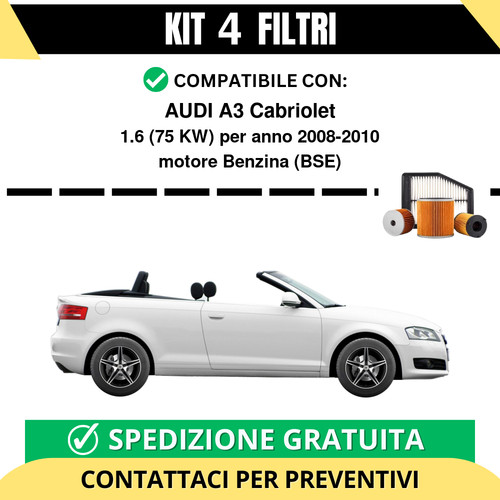 Kit filtri tagliando - kit, 4