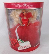 Barbie Happy Holidays Vintage 1988 1° Edizione Speciale Bambola di Natale Mattel Nuova con scatola