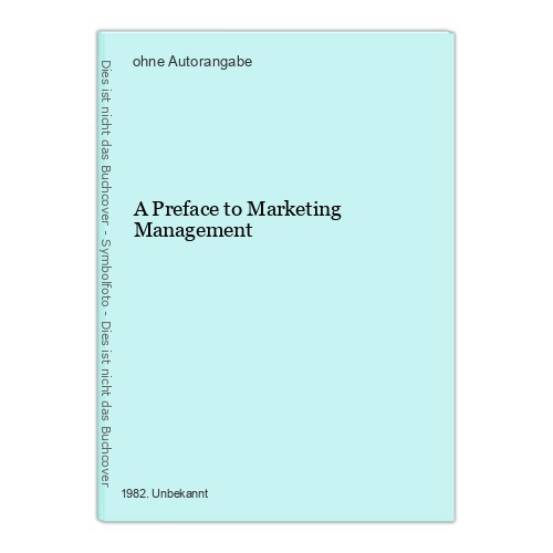 Preface marketing - a, to