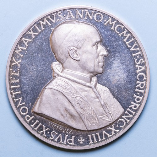 Pio xii medaglia - xii, 1956