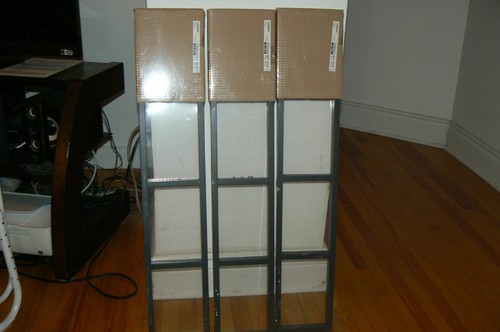 New ikea lerberg gray metal - new,