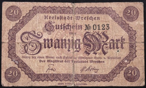 Wreschen września 1918 raro - /,