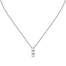 Collana MORELLATO Scintille acciaio rodiato argento / 3 zirconi