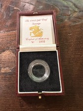 Scatola Sterlina Oro Proof con